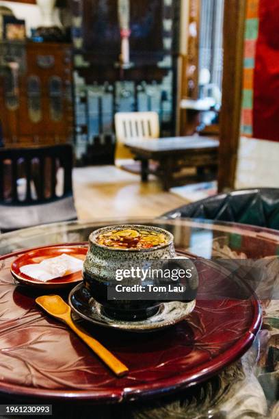 korean herbal tea - hanok stock pictures, royalty-free photos & images