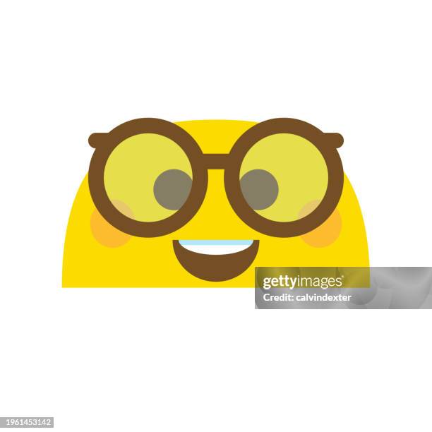 emoticon cute design - geek stock illustrations