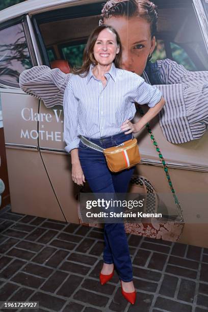 Molly Shannon attends the Clare V. X MOTHER Launch Party at Brentwood Country Mart on January 25, 2024 in Santa Monica, California.
