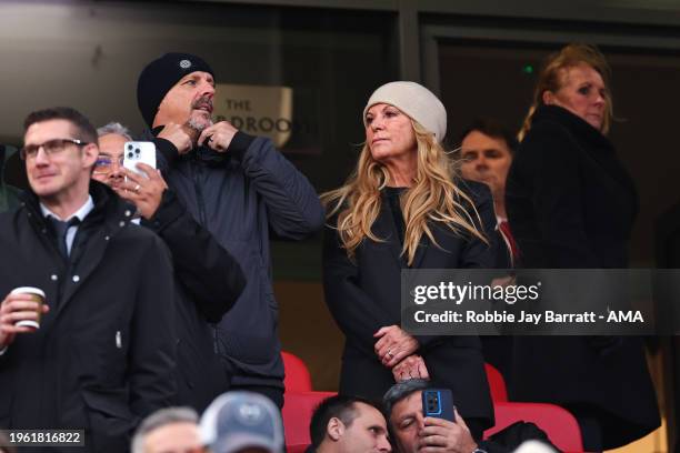 Ulla Sandrock, wife of Jurgen Klopp the head coach / manager of Liverpool during the Emirates FA Cup Fourth Round match between Liverpool and Norwich...