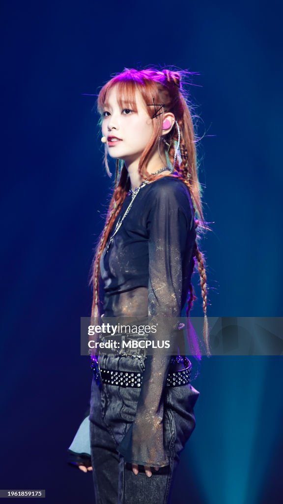 Chu Singer Singer Chuu is performing during MBC music program 'Show Champion' at ...