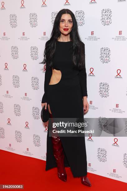 Veronique Chabourine attends the "Diner De La Mode" as part of Paris Fashion Week at Palais de Tokyo on January 25, 2024 in Paris, France.