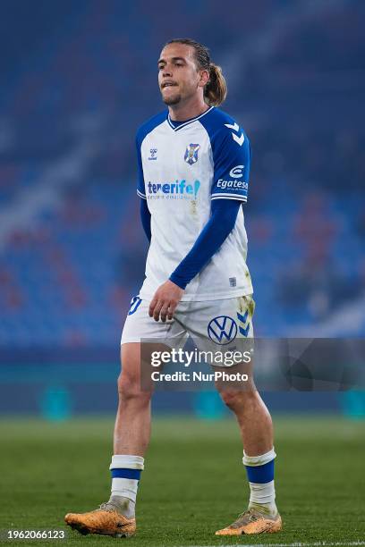 Alvaro Jose Jimenez Guerrero of CD Tenerife looks on during the LaLiga Hypermotion match between Levante UD and CD Tenerife at Estadi Ciutat de...