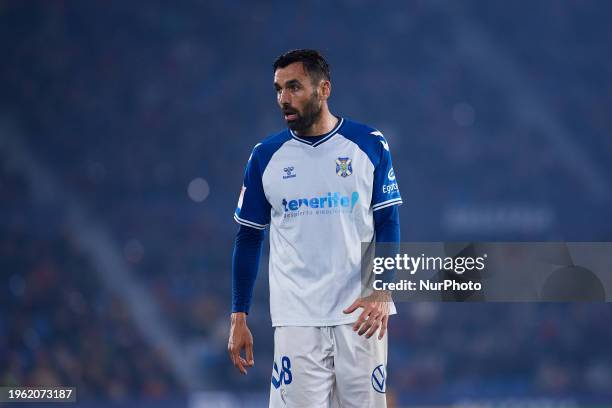 Enric Gallego of CD Tenerife looks on during the LaLiga Hypermotion match between Levante UD and CD Tenerife at Estadi Ciutat de Valencia, January 27...