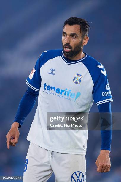 Enric Gallego of CD Tenerife looks on during the LaLiga Hypermotion match between Levante UD and CD Tenerife at Estadi Ciutat de Valencia, January 27...