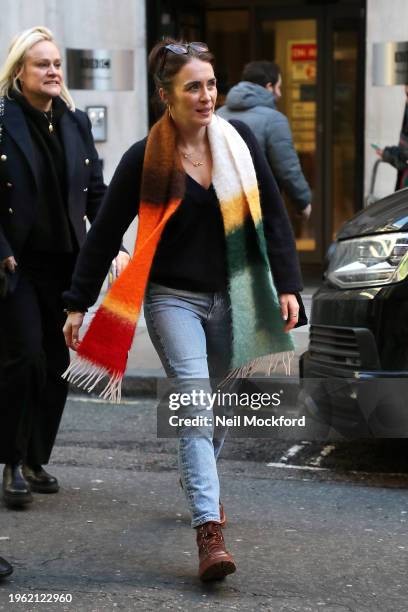 Vicky McClure at BBC Radio 2 on January 26, 2024 in London, England.