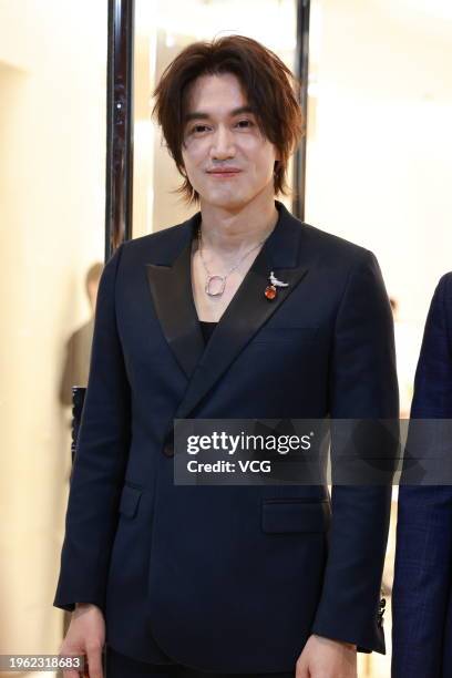 Actor Jerry Yan attends Tiffany & Co. Commercial event on January 26, 2024 in Hangzhou, Zhejiang Province of China.