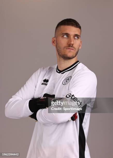 New signing Ivo Grbic pictured at Bramall Lane on January 24, 2024 in Sheffield, England.