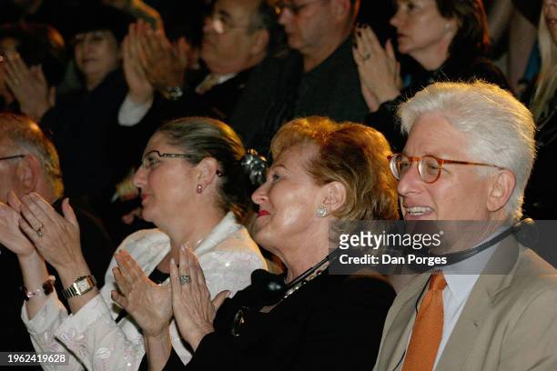 American art historian & Director of the Israel Museum in Jerusalem Dr James S Snyder , with others, attends a performance during the annual meeting...