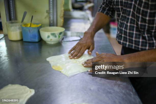 asian food (roti canai) - roti canai stock pictures, royalty-free photos & images