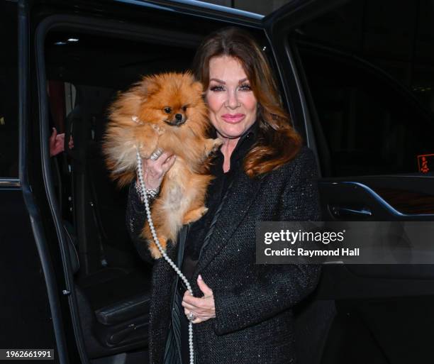 Personality Lisa Vanderpump is seen outside the "NBC" on January 25, 2024 in New York City.