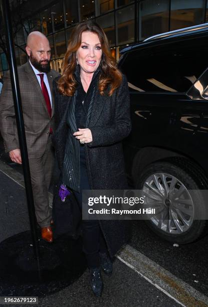 Personality Lisa Vanderpump is seen outside the "NBC" on January 25, 2024 in New York City.