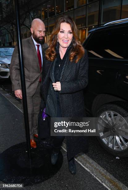 Personality Lisa Vanderpump is seen outside the "NBC" on January 25, 2024 in New York City.