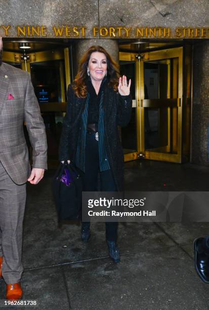 Personality Lisa Vanderpump is seen outside the "NBC" on January 25, 2024 in New York City.