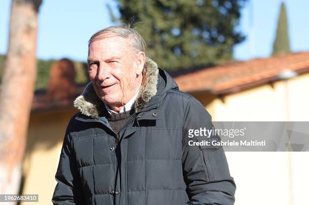 Zdenek Zeman during the "Panchina d'Oro" award season 2022/2023 at Centro Tecnico Federale di Coverciano on January 29, 2024 in Florence, Italy.