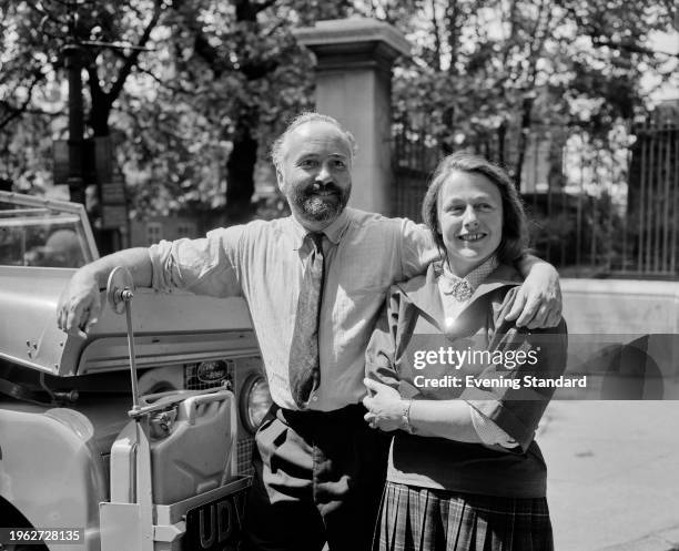 British writer Eric Williams with his wife Sybil, July 12th 1956.