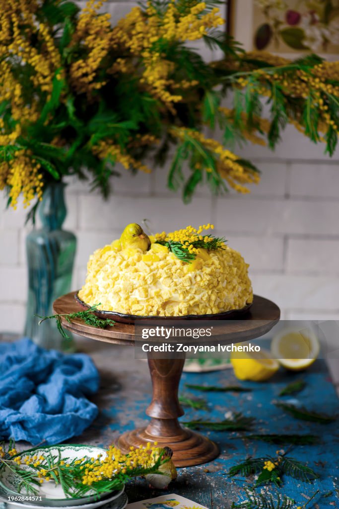 ITALIAN MIMOSA CAKE for International Women's Day on March 8