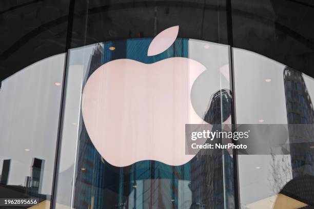 An Apple store is seen in Shanghai, China, on January 29, 2024.