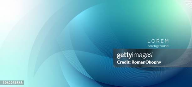 aquamarine elegant abstract composition with smooth lines. - curve stock illustrations