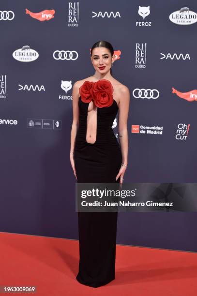 Lola Lolita attends the red carpet of the Feroz Awards 2024 at Palacio Vistalegre Arena on January 26, 2024 in Madrid, Spain.