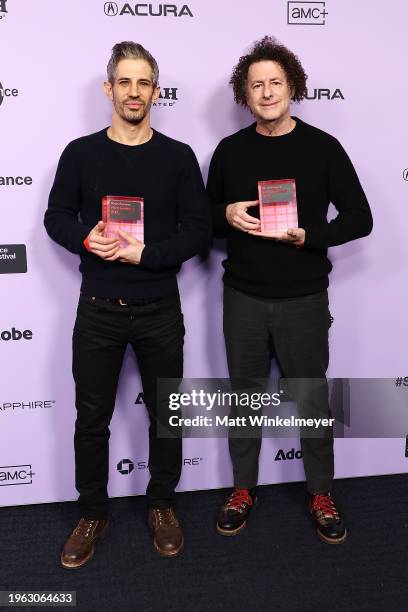 Directors Michael Dweck and Gregory Kershaw hold the U.S. Documentary Special Jury Award for their film Gaucho Gaucho during the 2024 Sundance Film...