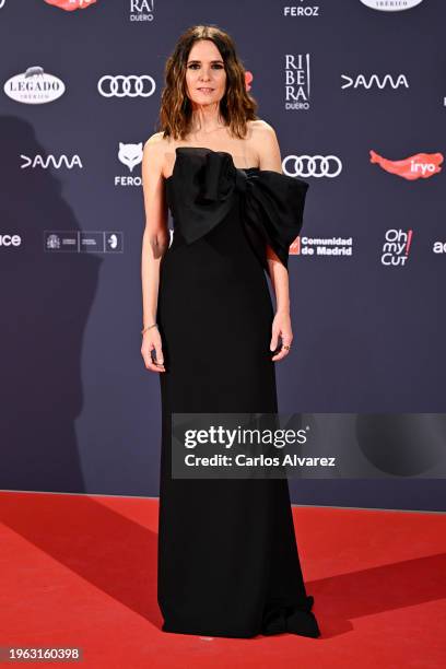 Eva Santolaria attends the red carpetof the Feroz Awards 2024 at Palacio Vistalegre Arena on January 26, 2024 in Madrid, Spain.