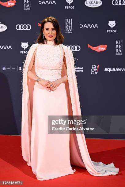 Aitana Sánchez-Gijón attends the red carpetof the Feroz Awards 2024 at Palacio Vistalegre Arena on January 26, 2024 in Madrid, Spain.