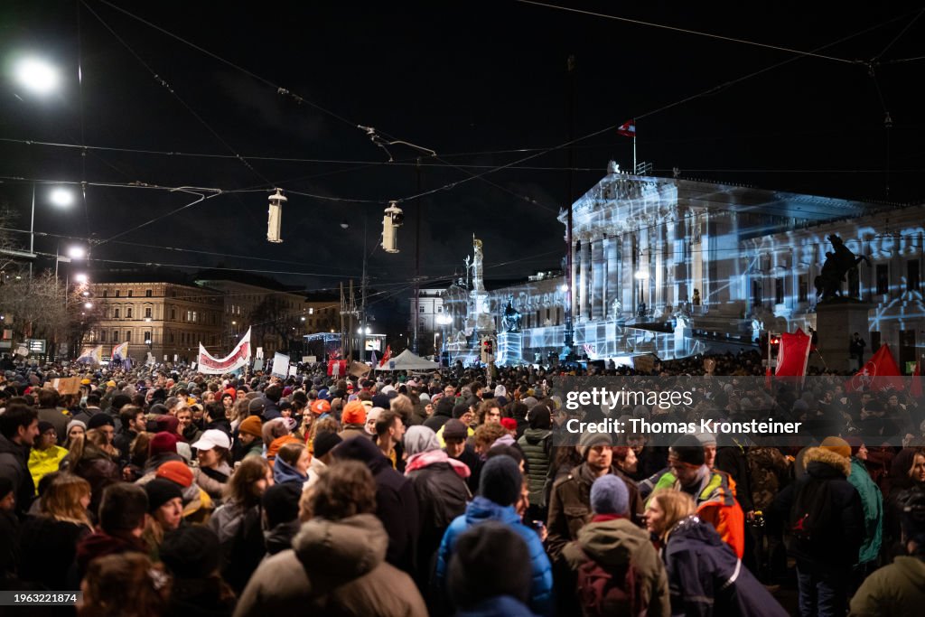 Anti-Right Wing Extremism Protests Spread To Austria