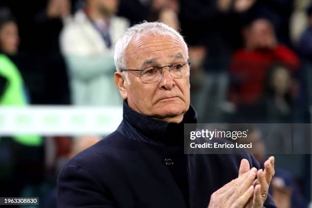 Cagliari's coach Claudio Ranieri looks on during the Serie A TIM match between Cagliari and Torino FC - Serie A TIM at Sardegna Arena on January 26,...