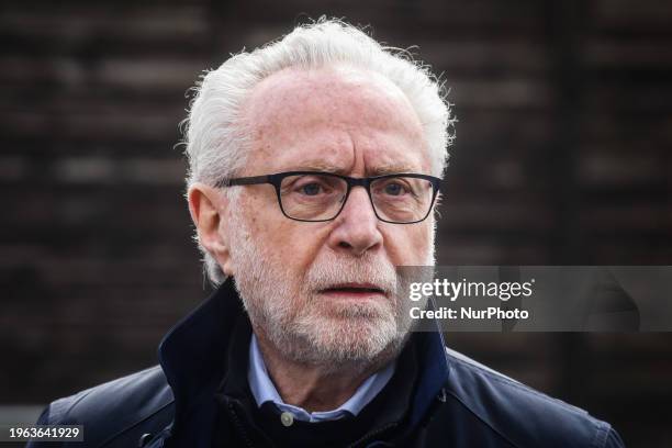 American journalist Wolf Isaac Blitzer attends the 35th anniversary of 'International March of the Living' at the former Nazi-German Auschwitz...