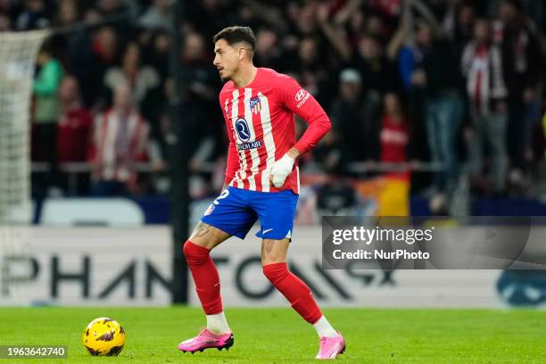 Jose Maria Gimenez centre-back of Atletico de Madrid and Uruguay during the LaLiga EA Sports match between Atletico Madrid and Valencia CF at Civitas...