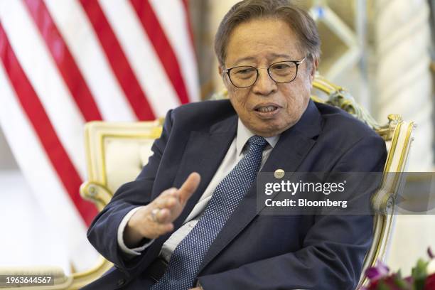 Abang Johari Tun Openg, Sarawak's premier, speaks during an interview in Kuching, Sarawak, Malaysia, on Wednesday, Jan. 24, 2024. A key backer of...