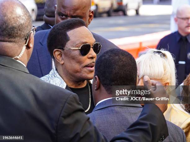 Charlie Wilson is seen honored with star on the Hollywood Walk of Fame on January 29, 2024 in Los Angeles, California.