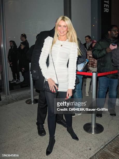 Claudia Schiffer is seen attending a screening of 'Argylle' on January 29, 2024 in New York City.