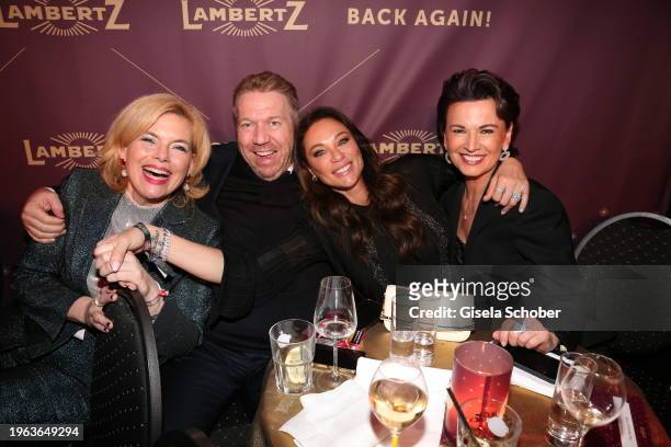 Julia Kloeckner, Thorsten Weck, Lilly Becker, Margit Toennies during the "Back Again!" Lambertz Monday Night 2024 on January 29, 2024 at Alter...
