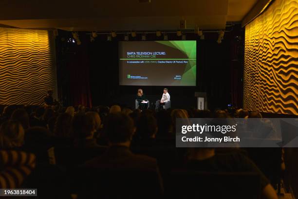 Chris Packham in conversation with Liesel Evans, Creative Director UK Factual, Raw, at the annual BAFTA Television Lecture, held at the Barbican,...