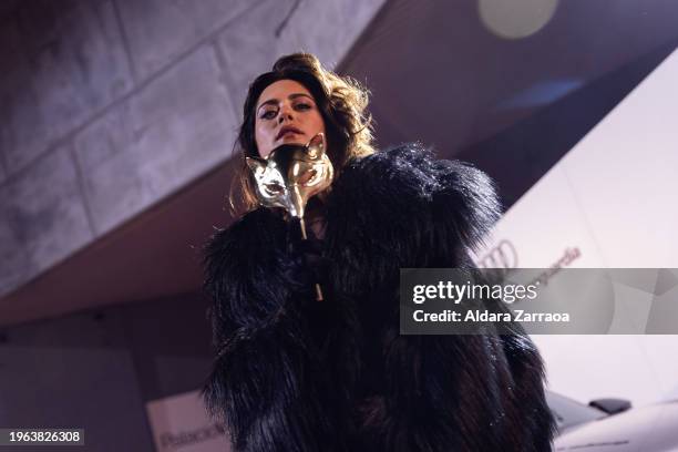 Maria Leon arrives at Feroz Awards 2024 at Palacio Vistalegre Arena on January 26, 2024 in Madrid, Spain.