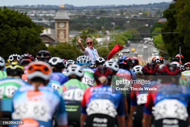 Scott Sunderland of Australia Race Director prior to the 7th Deakin University Elite Women´s Road Race 2024 a 140.8km one day race from Geelong to...