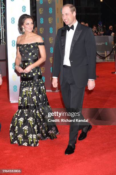 The Duke and Duchess of Cambridge, EE British Academy Film Awards.Date: Sun 12 February 2017.Venue: Royal Opera House.Host: Stephen Fry.-.Area: RED...