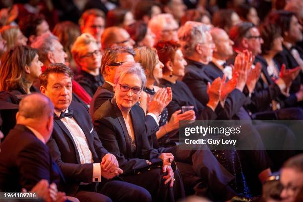 Meryl Streep, Harvey Weinstein, EE British Academy Film Awards.Date: Sun 12th February 2017.Venue: Royal Opera House.Host: Stephen Fry.-.Area:...