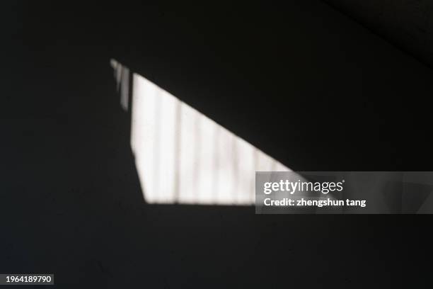 sunlight and shadows on window frame - forbidden corner stock pictures, royalty-free photos & images
