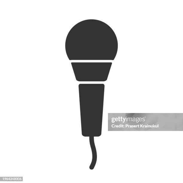 microphone icon vector - anger vector stock pictures, royalty-free photos & images
