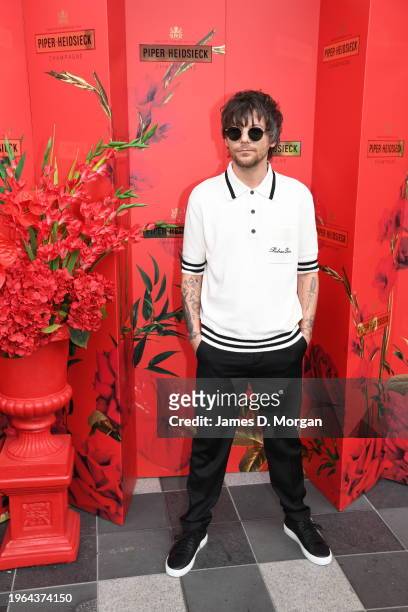 Louis Tomlinson attends the Piper Heidsieck event during the Australian Open on January 27, 2024 in Melbourne, Australia.
