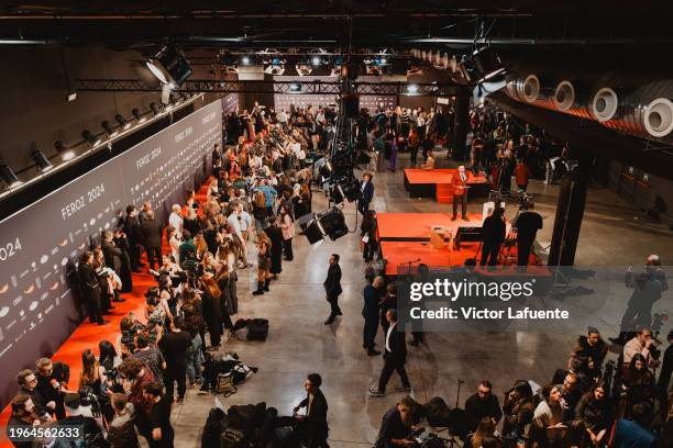 General view backstage at the feroz Awards 2024 at Palacio Vistalegre Arena on January 26, 2024 in Madrid, Spain.