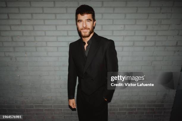Alfonso Bassave is seen at the backtage of feroz Awards 2024 at Palacio Vistalegre Arena on January 26, 2024 in Madrid, Spain.