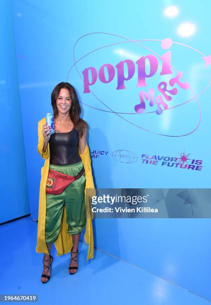 Brooke Burke attends the Poppi Mart Launch Party on January 26, 2024 in Los Angeles, California.