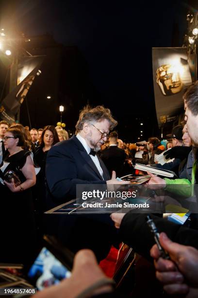 Guillermo Del Toro, EE British Academy Film Awards .Date: Sunday 18 February 2018 .Venue: Royal Albert Hall, London .Host: Joanna Lumley.-.Area: Red...