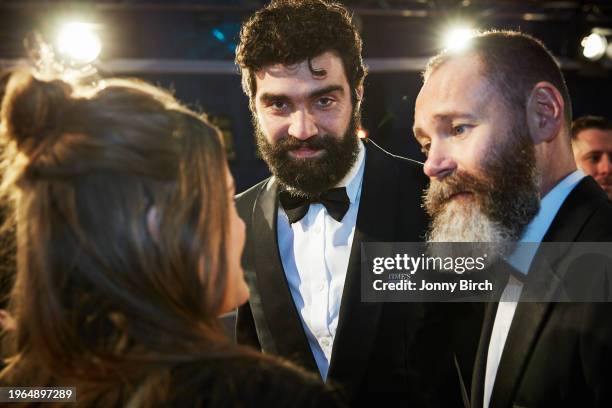 Alec Secareanu and Francis Lee, EE British Academy Film Awards .Date: Sunday 18 February 2018 .Venue: Royal Albert Hall, London .Host: Joanna...