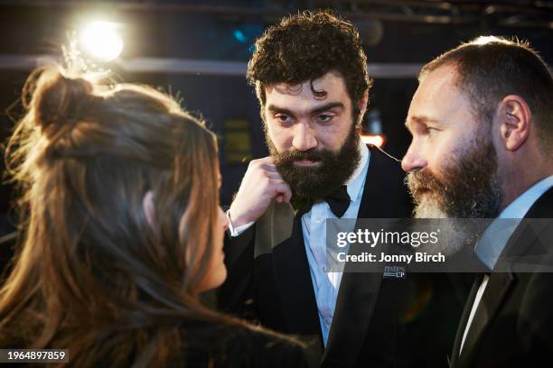 Alec Secareanu and Francis Lee, EE British Academy Film Awards .Date: Sunday 18 February 2018 .Venue: Royal Albert Hall, London .Host: Joanna...