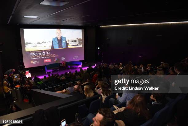 Audience at Pitching In, Pitching In + Q&A with Larry Lamb and Melanie Walters.Date: Thursday 17 January 2019.Venue: Pontio, Bangor University,...